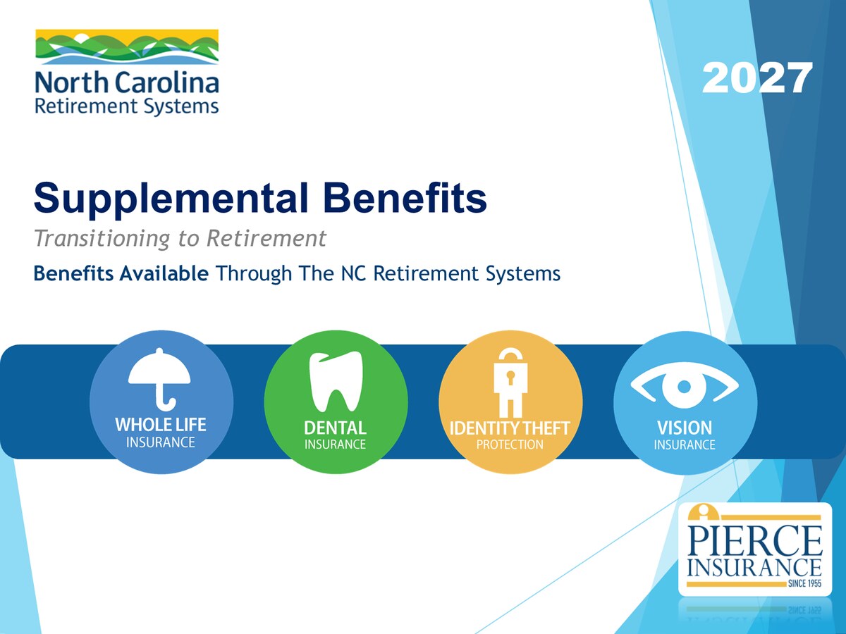 Cover of the 2027 Transitioning to Retirement supplemental benefits presentation