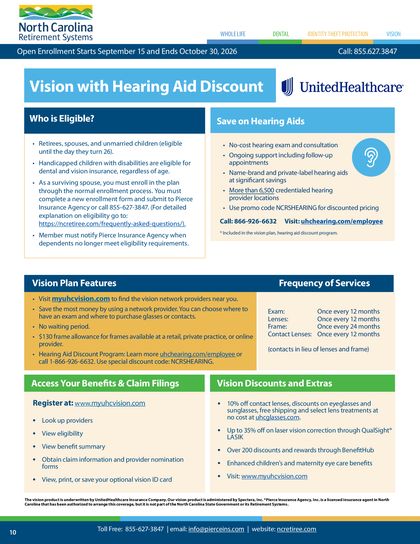 Vision brochure cover